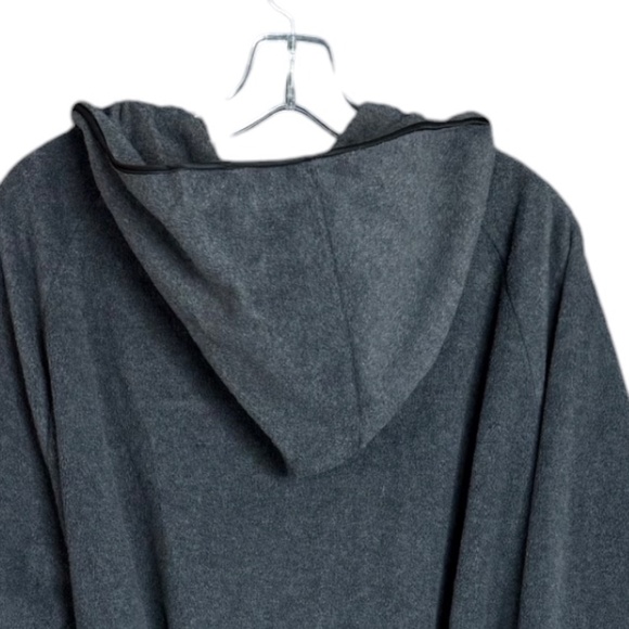 7 Veils Charcoal Gray Micro-Fleece Hooded Floor Length Robe Women's Size XL - Picture 7 of 11